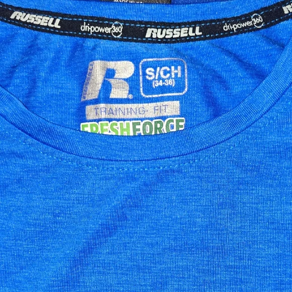 2 Russell Athletic Electric Blue Short Sleeve Tee - Picture 2 of 8